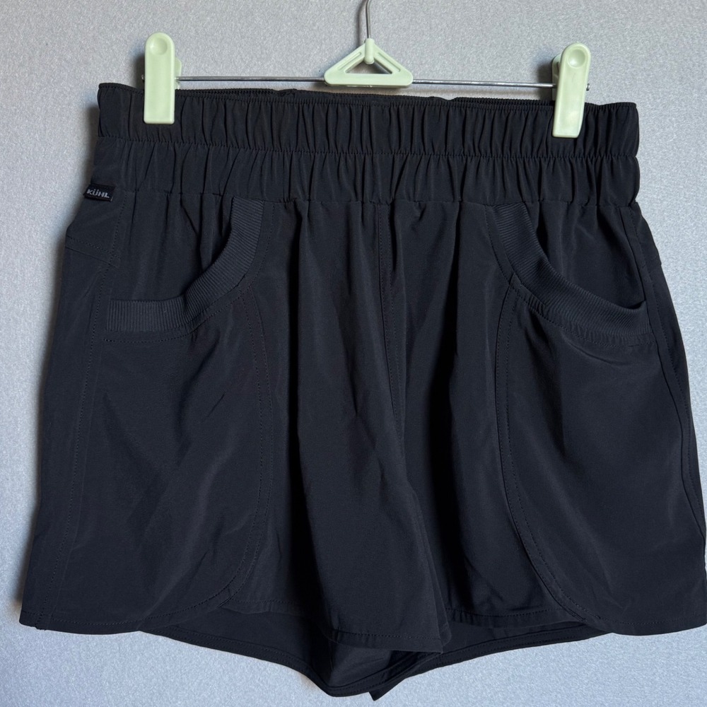 KÜHL Women's Vantage Trainer Shorts Small Black Athletic Running Hiking Active